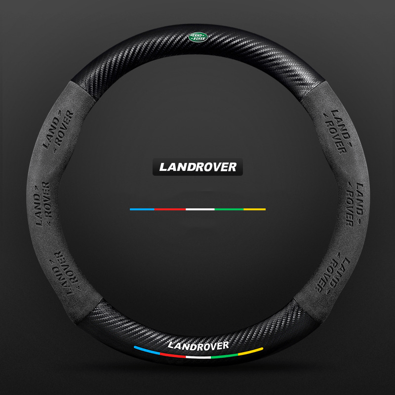 Leren autostuurhoes: antislip, ademend en met carbonlook accenten.