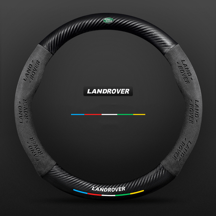 Leren autostuurhoes: antislip, ademend en met carbonlook accenten.