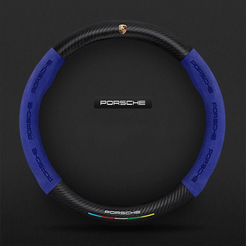 Antislip stuurwielbescherming, ademend en met carbonlook.