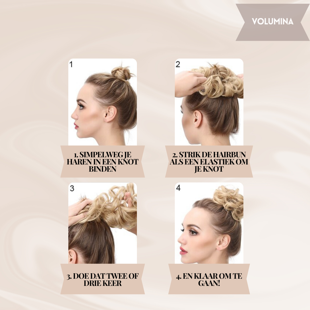Elegante haarknot van AlicesKnot, ideaal voor snelle, moeiteloze haarstyling voor dames.