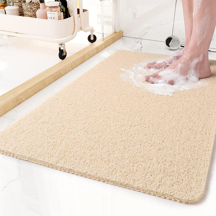 Veilige antislip douchemat van hygiënisch PVC met comfortabele voetmassage noppen. Ideaal voor badkamer.