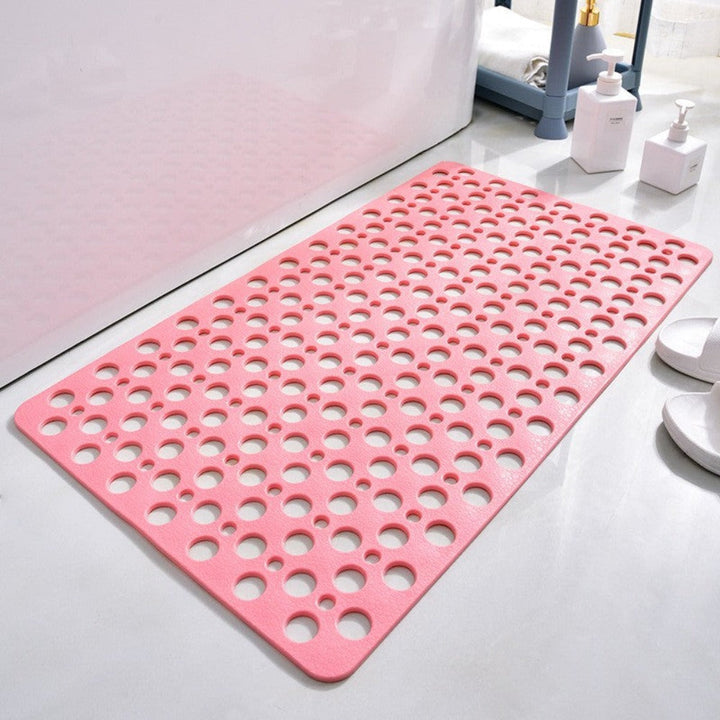 Grijze antislip douchemat voor veilige grip; perfecte badmat met zuignappen voor elke badkamer.