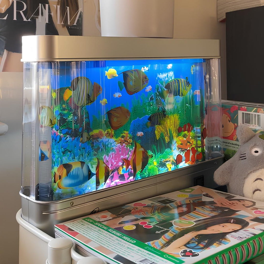 Energiezuinige LED aquariumlamp die een levendig clownfish effect creëert; perfecte verlichting voor elke onderwaterwereld.