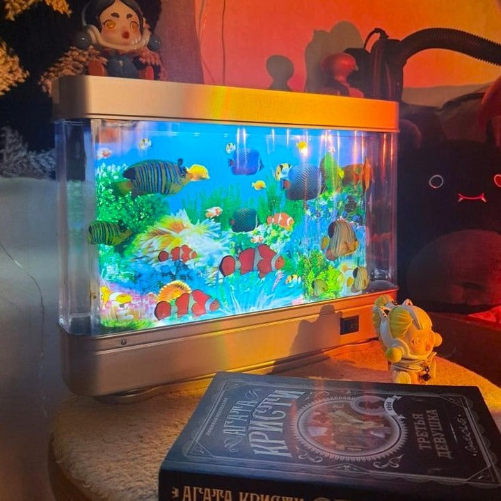 Prachtige LED verlichting van clownfish die zwemmen in uw aquarium; creëert een levendige en kleurrijke onderwaterwereld voor vissen.