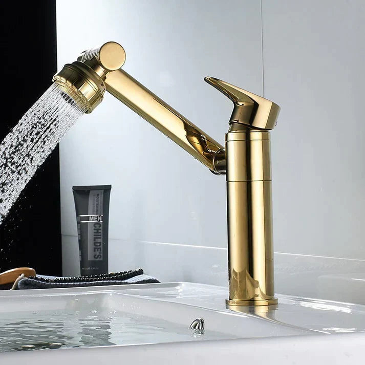 AquaTwirl mengkraan, 1080° draaibaar voor keuken of badkamer. Flexibel en waterbesparend design.