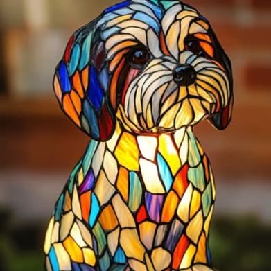 Handige LED nachtlamp hond met USB, perfect voor de slaapkamer.