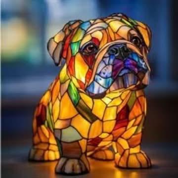 Unieke LED dieren nachtlamp, handgemaakte uitstraling.