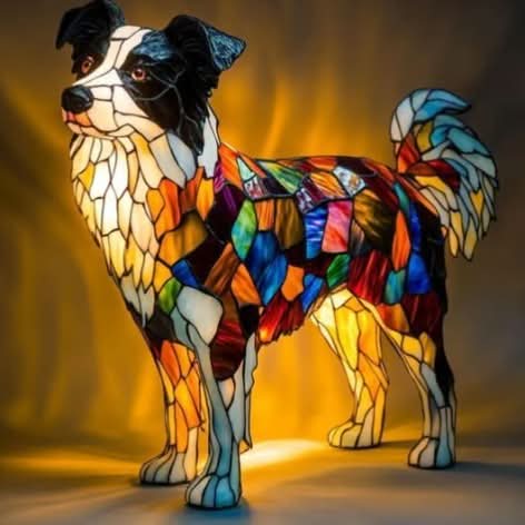 Sfeervolle LED dierenlamp, artistieke interieur decoratie.