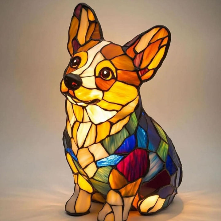 Moderne LED hond nachtlamp, voegt charme toe aan interieur.