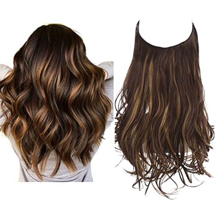 Rode 40cm Astra extensions, onzichtbaar, voor een levendige, volle uitstraling.