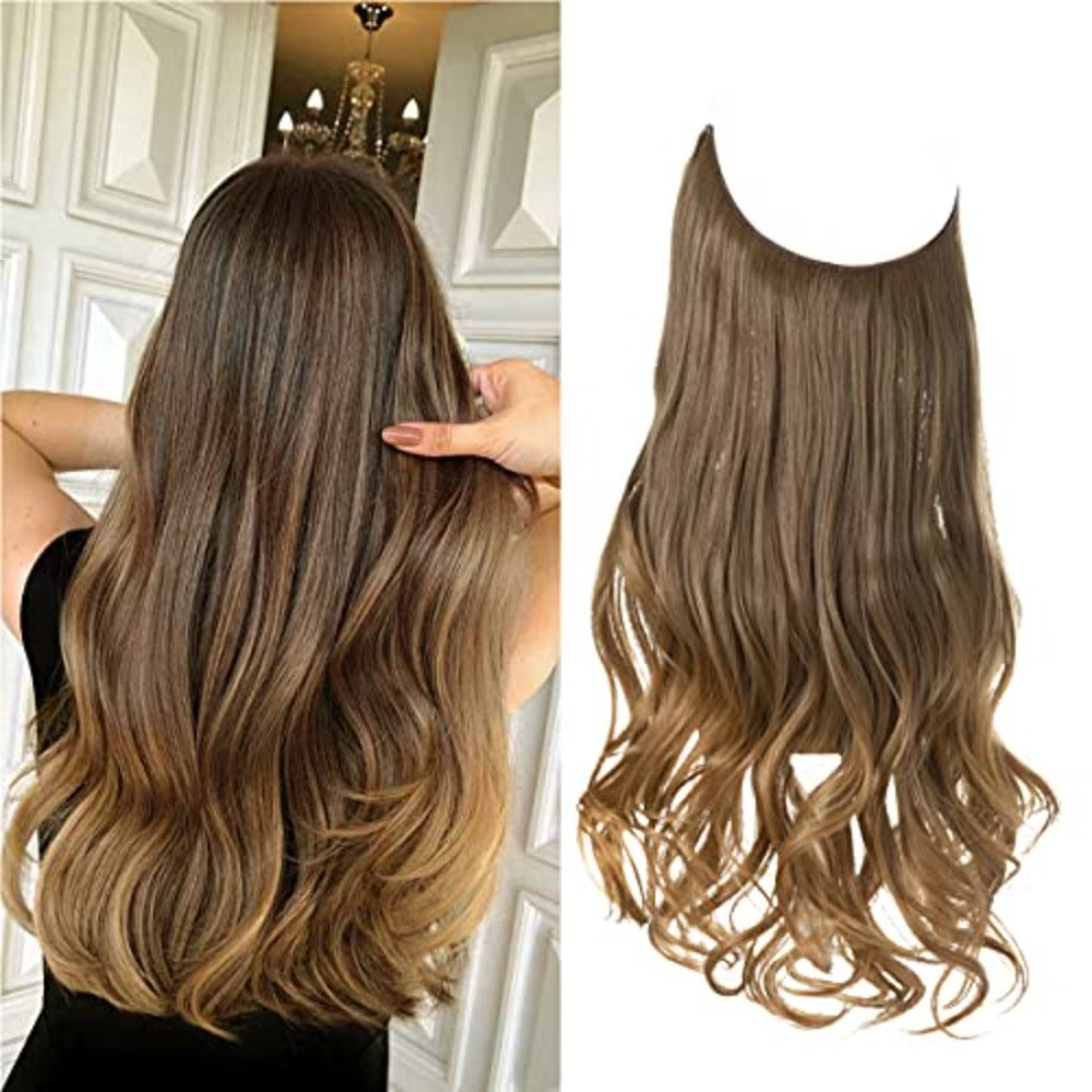 MALORIA synthetische extensions 40cm, onzichtbaar, voor prachtig lang haar.