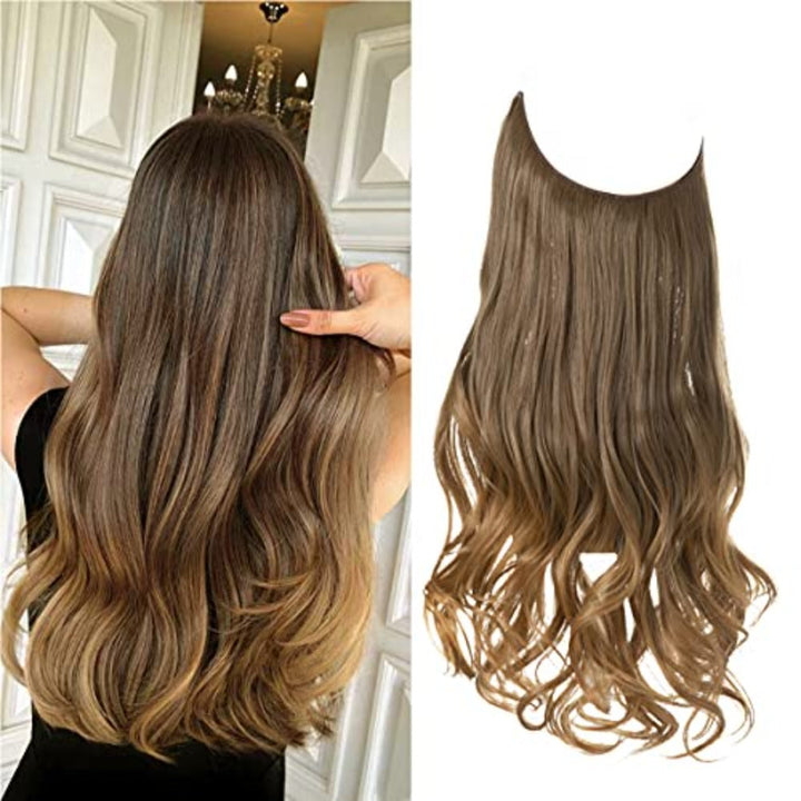 MALORIA synthetische extensions 40cm, onzichtbaar, voor prachtig lang haar.