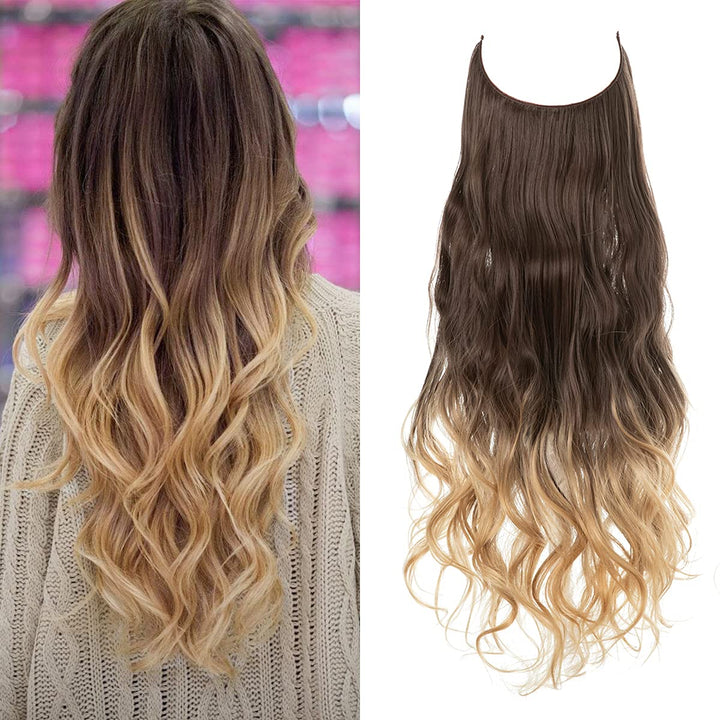Astra dames hairextensions 40cm, onzichtbaar, snel en eenvoudig te bevestigen.