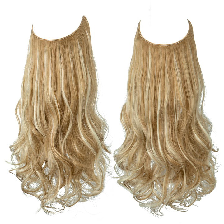 Dames 40cm bruine extensions, onzichtbaar, voor een diepe, rijke haarkleur.