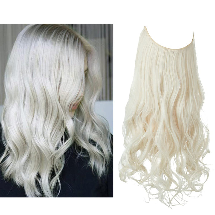 MALORIA 40cm onzichtbare extensions, synthetisch, voor een prachtige transformatie.