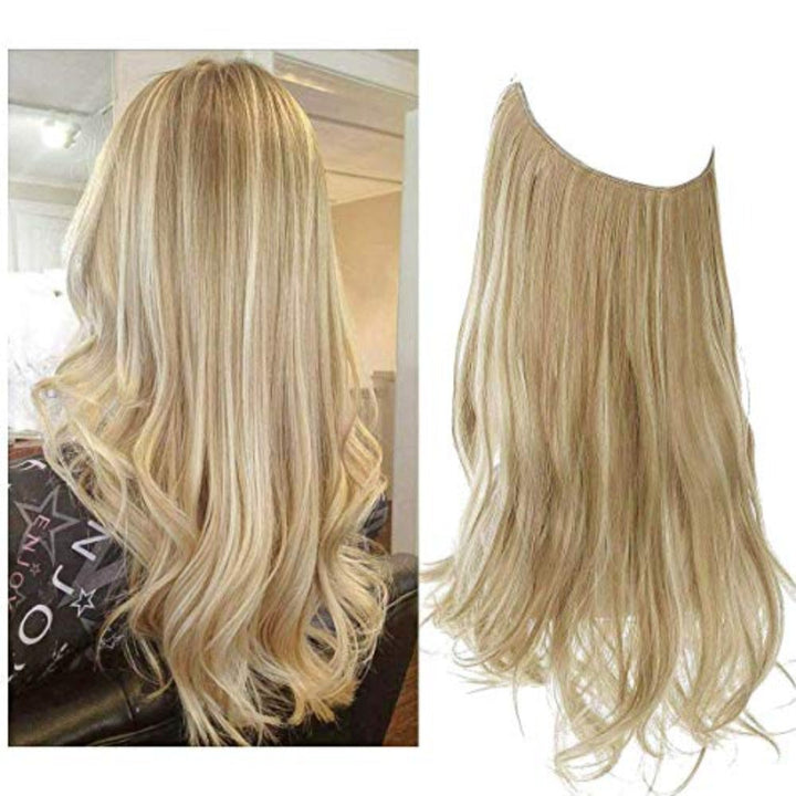 Bruine 40cm onzichtbare hairextensions, perfect voor een natuurlijke haarverlenging.