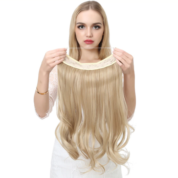 Rode 40cm Astra hairextensions, onzichtbaar, voor een gedurfde en stijlvolle look.
