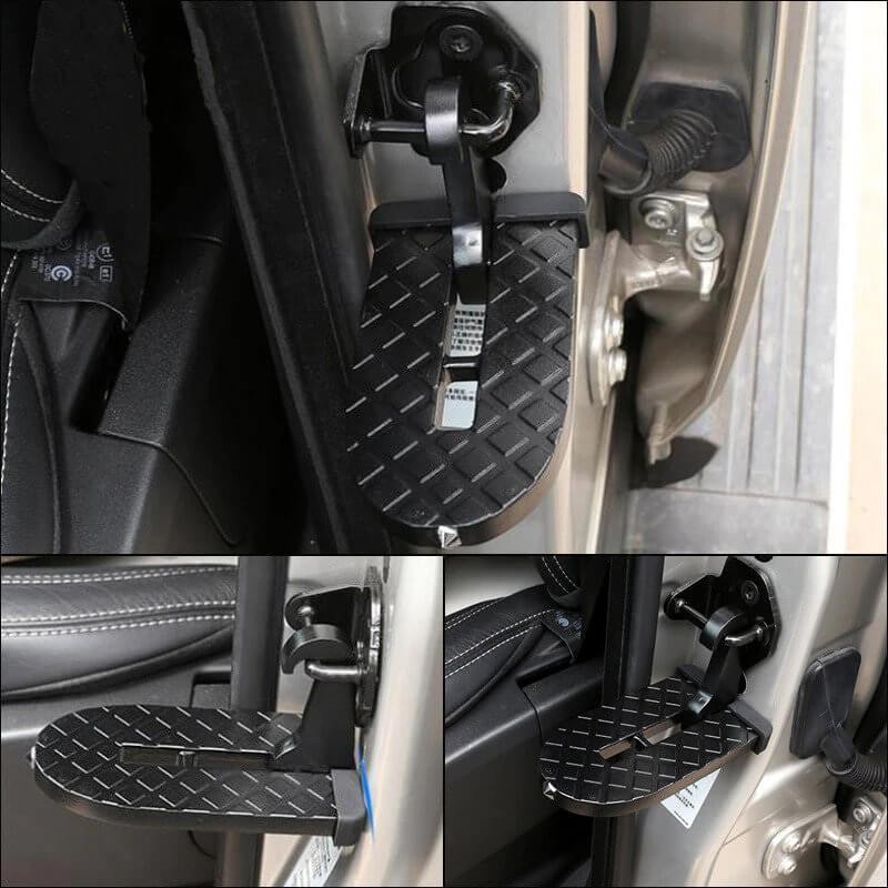 Robuuste auto dak trede voor extra veiligheid en noodgevallen, betrouwbare autodak toegang.