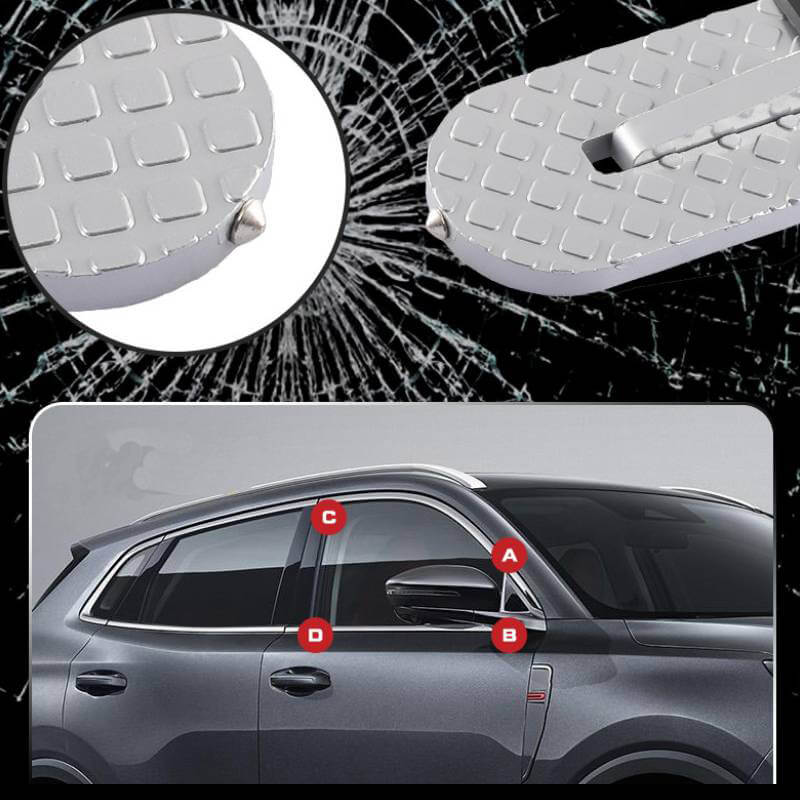 Compacte opvouwbare auto dak trede, perfect voor efficiënte opslag en snelle toegang.