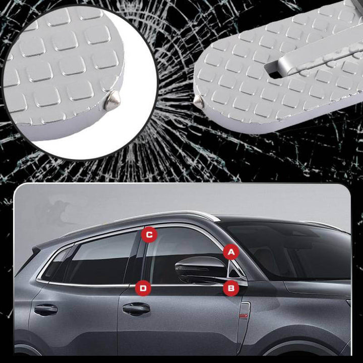 Compacte opvouwbare auto dak trede, perfect voor efficiënte opslag en snelle toegang.