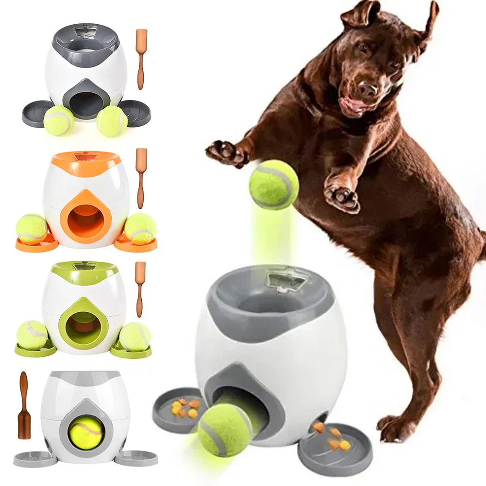 Automatische ballenwerper voor honden; interactief hondenspeelgoed van duurzaam ABS, perfect voor binnen & buiten.
