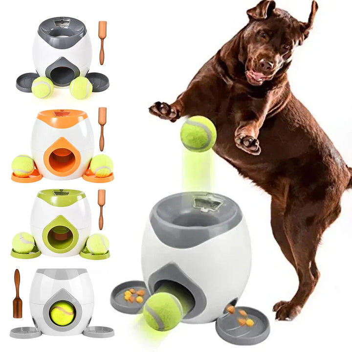Automatische ballenwerper voor honden; interactief hondenspeelgoed van duurzaam ABS, perfect voor binnen & buiten.