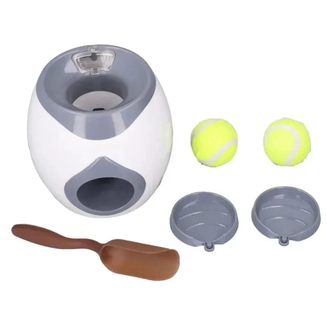 Hondenspeelgoed voor beweging: automatische ballenwerper als trainingshulpmiddel voor actieve honden, binnen & buiten.