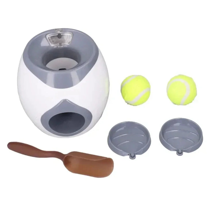 Hondenspeelgoed voor beweging: automatische ballenwerper als trainingshulpmiddel voor actieve honden, binnen & buiten.