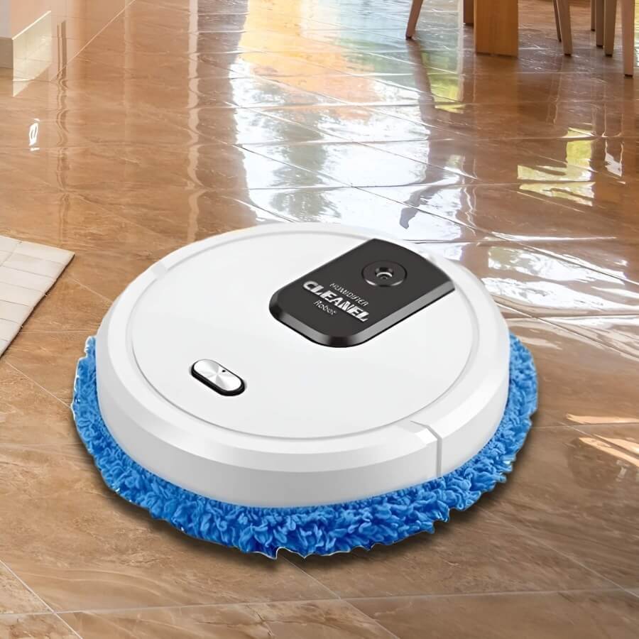 CleanBot robotdweil, automatisch en draadloos, slimme schoonmaakoplossing voor elk modern thuisgebruik.