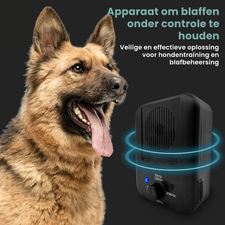 Hondenaccessoire: WoefBeheer automatische blafstopper voor een rustige huiselijke omgeving.