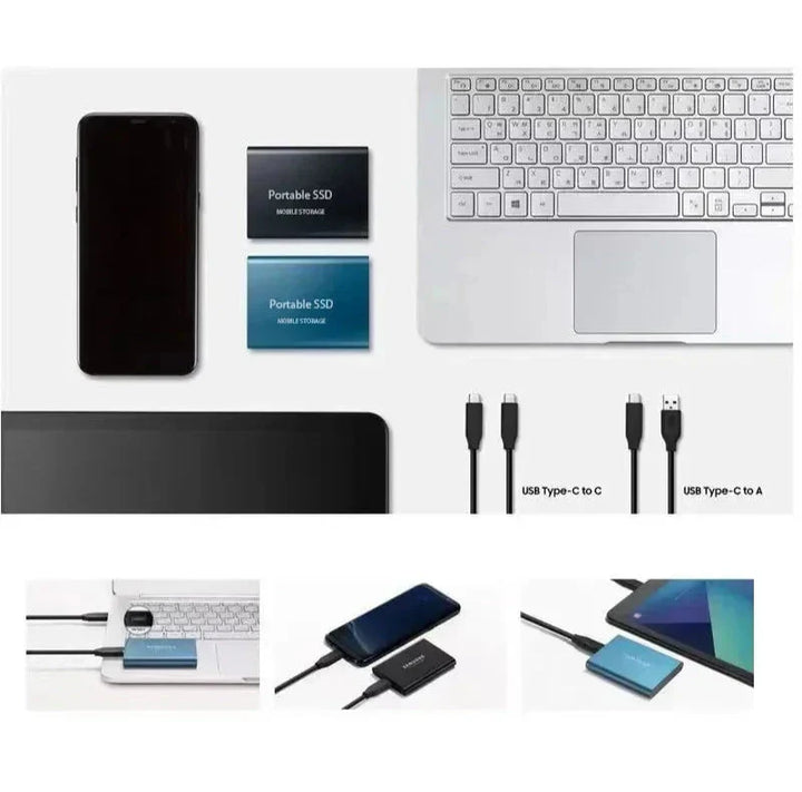Draagbare Externe SSD 64GB | Razendsnelle USB-C Opslag