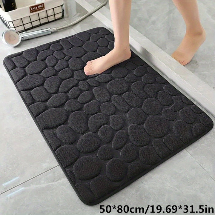 Zachte badkamer mat voor een comfortabel en warm gevoel aan de voeten