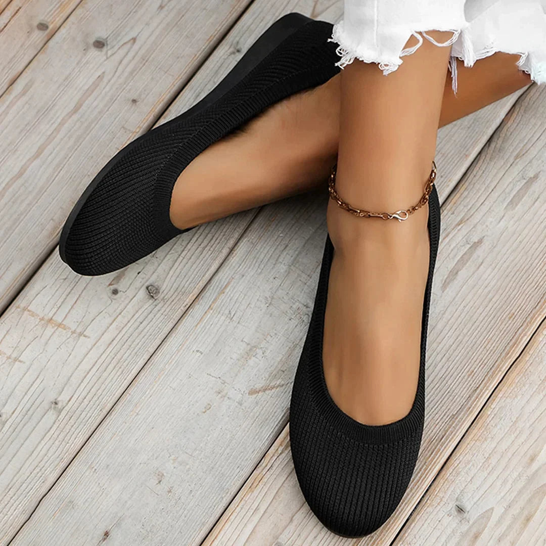 Dames ballerina schoenen, antislip, elegant design, comfortabele pasvorm, ademend, ideaal voor dagelijks gebruik.