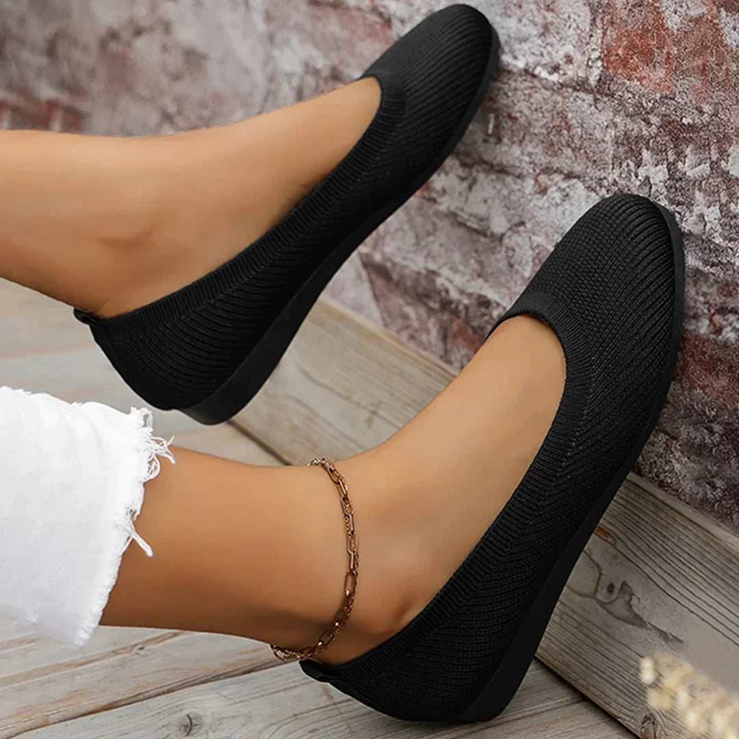 Dames ballerina schoenen, antislip, elegant design, comfortabele pasvorm, ademend, ideaal voor dagelijks gebruik.