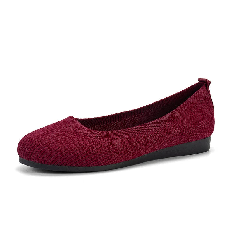 Dames ballerina schoenen, antislip, elegant design, comfortabele pasvorm, ademend, ideaal voor dagelijks gebruik.