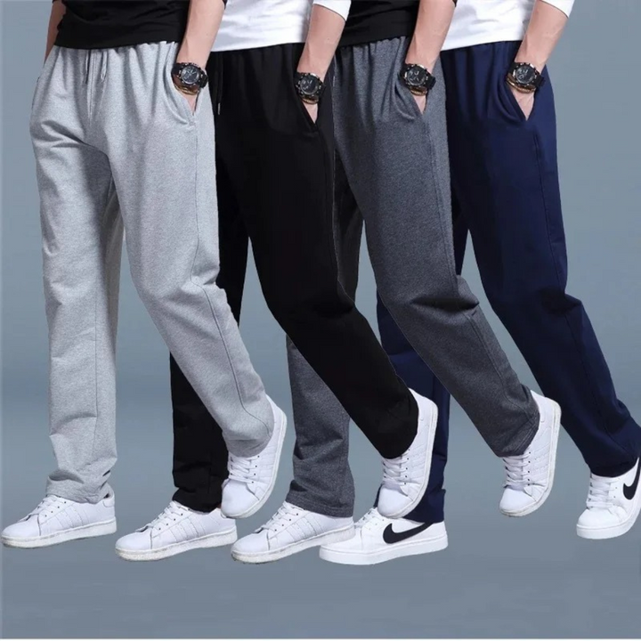 Man draagt comfortabele Balti heren joggingbroek, ideaal voor ontspannen momenten en dagelijks comfort.