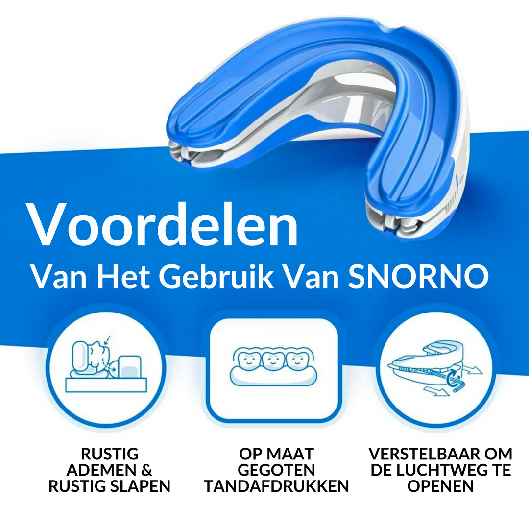 Handige anti-snurk beugel voor reizen. Compact formaat zorgt overal voor een rustige nachtrust.