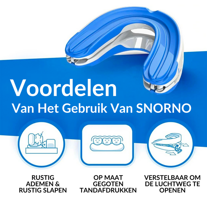 Handige anti-snurk beugel voor reizen. Compact formaat zorgt overal voor een rustige nachtrust.