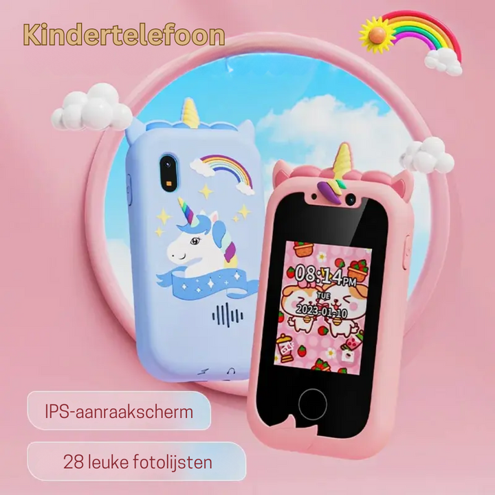 Blauwe KiddieClick educatieve kindercamera voor fotografie, leren en spelen. Ideaal cadeau voor kids.
