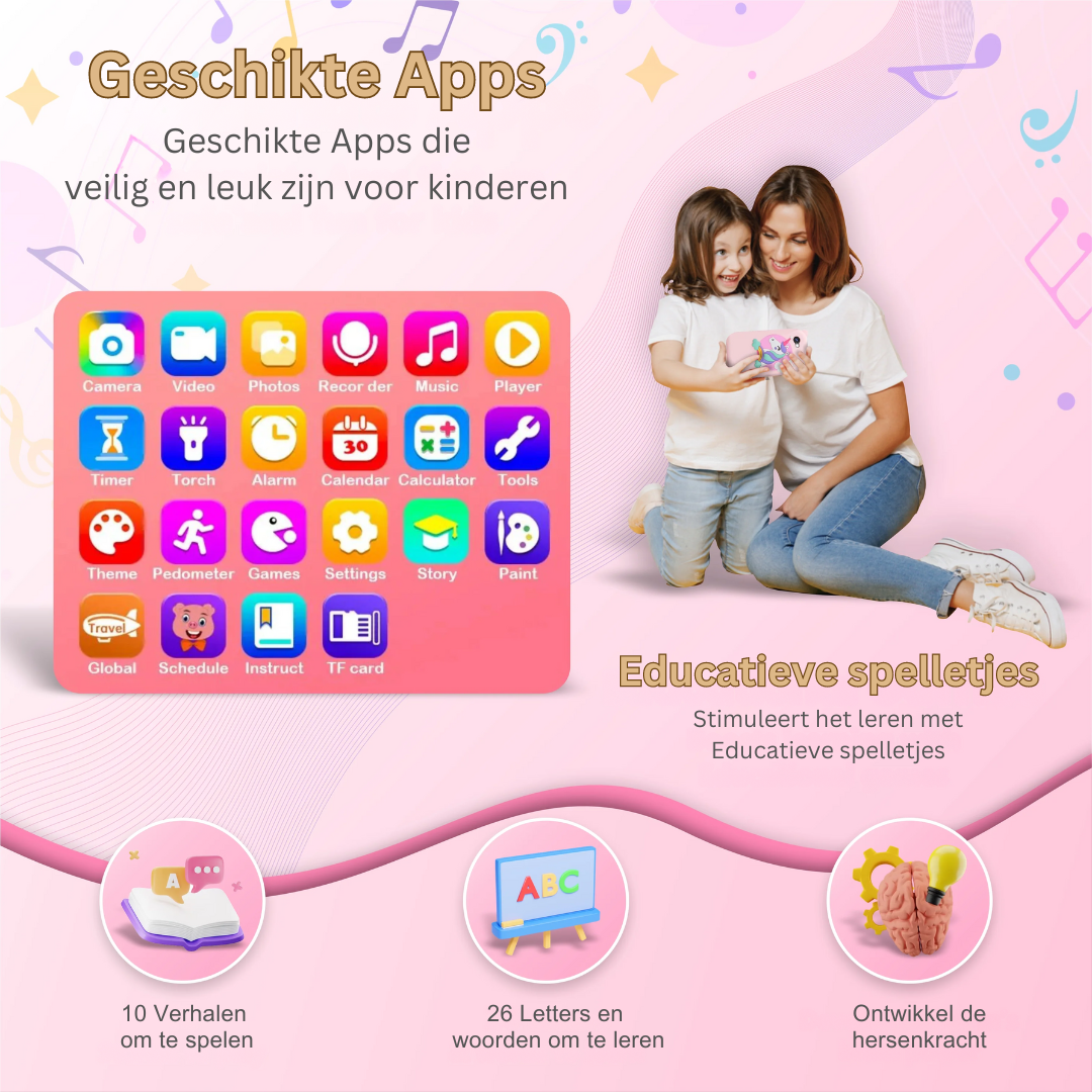 Leuke kindercamera, een educatief cadeau voor kinderen om de wereld te ontdekken en momenten vast te leggen.