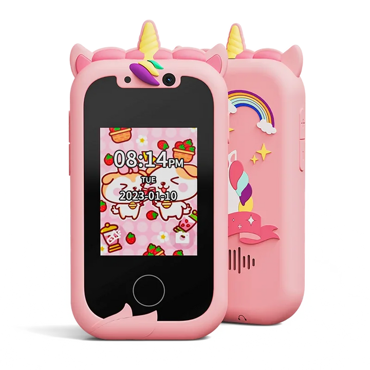 KiddieClick educatieve kindercamera (blauw) om speels te leren en avonturen vast te leggen voor jonge kids.