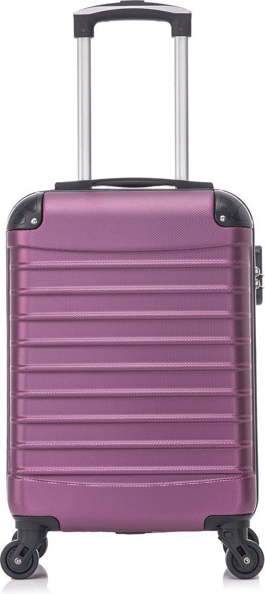 Krasbestendige bordeauxrode hardshell kofferset. Ideaal voor duurzaam en zorgeloos reizen.