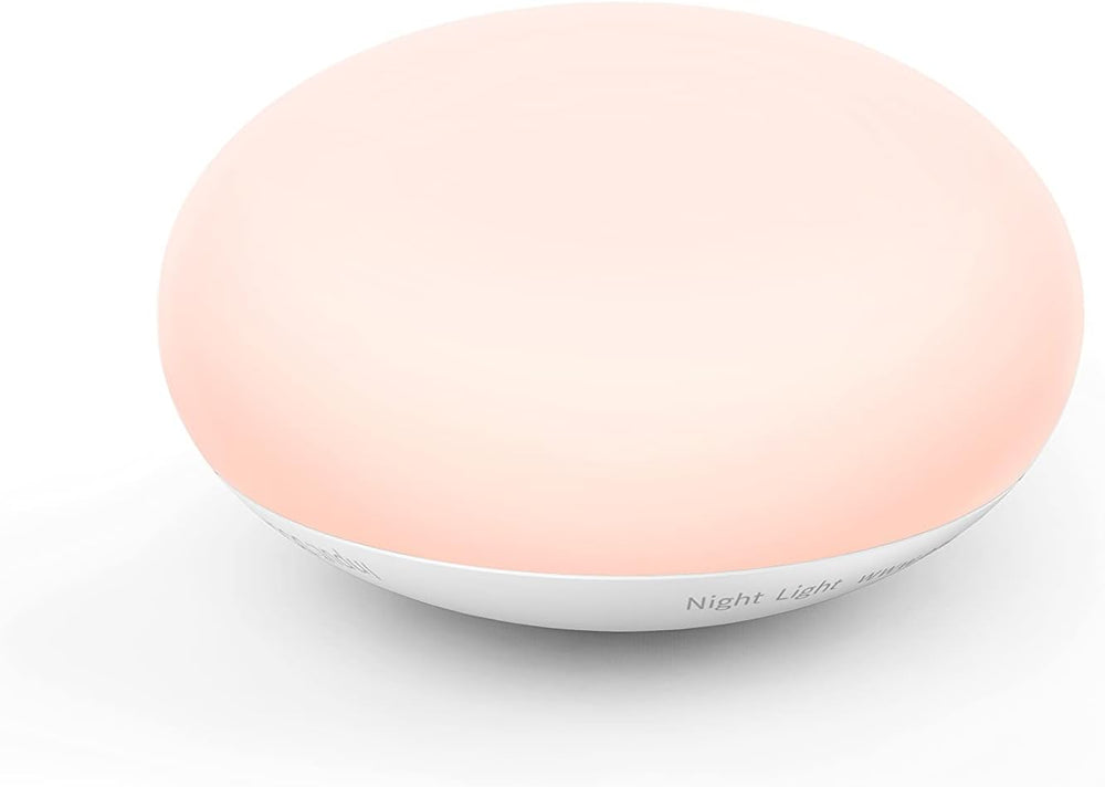 BPA-vrij siliconen nachtlampje, veilig en zacht voor borstvoeding en babyverzorging.