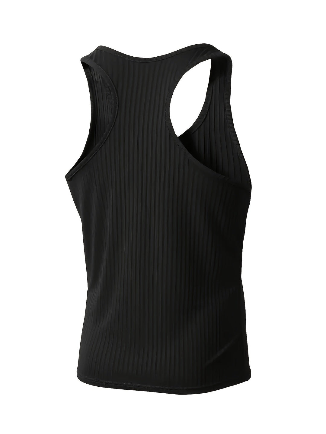 Zwarte heren fitness tanktop mouwloos