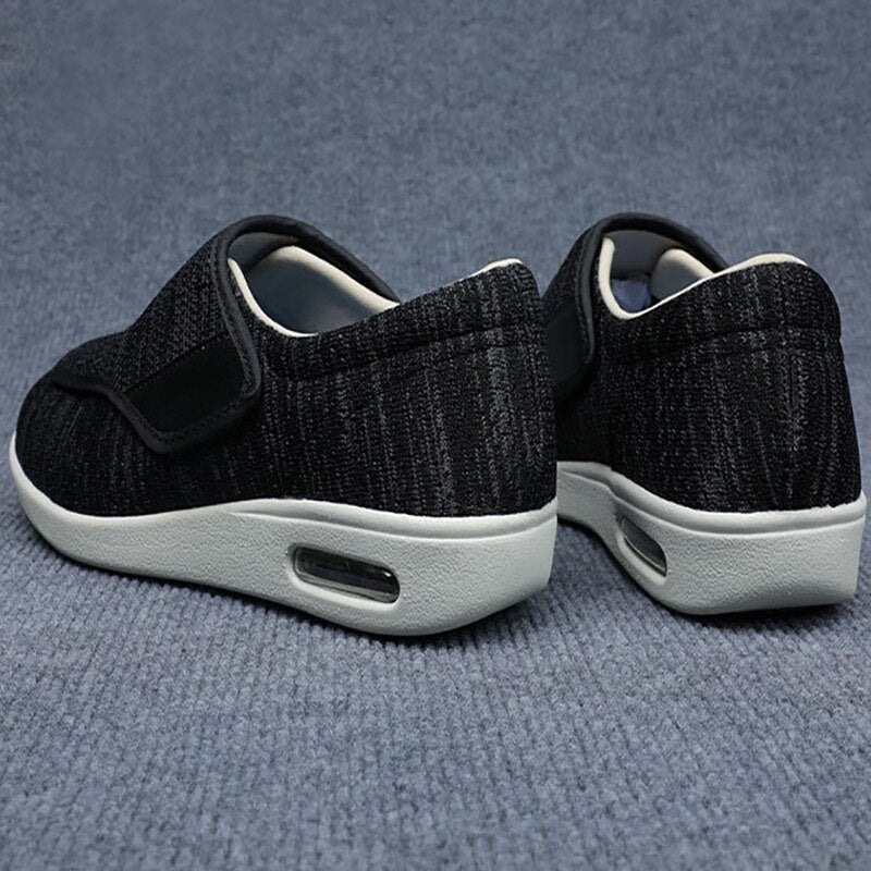 Dames & heren brede schoenen, speciaal voor diabetici en gevoelige voeten, met antislipzool.