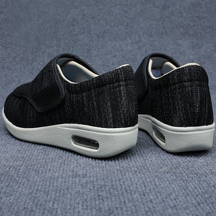 Dames & heren brede schoenen, speciaal voor diabetici en gevoelige voeten, met antislipzool.