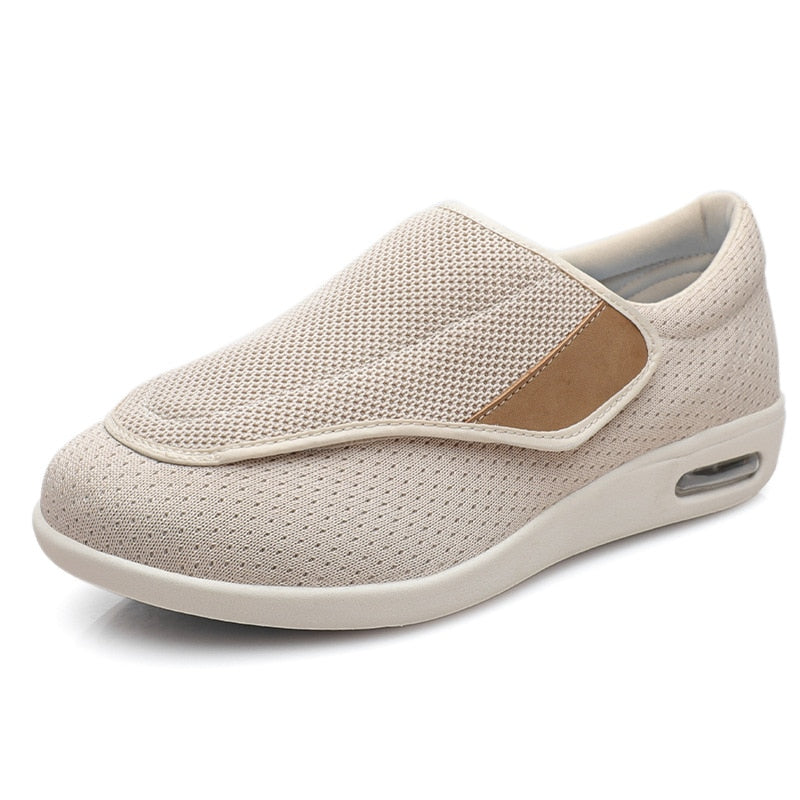 Brede klittenband schoenen ComfortEase, ideaal voor diabetici en orthopedische behoeften.