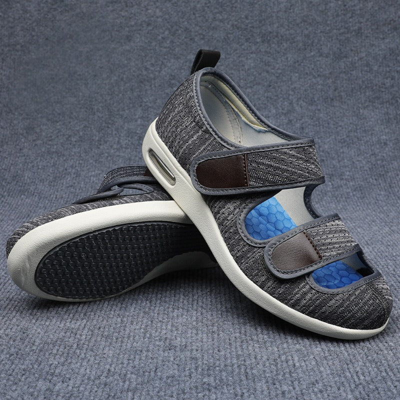 Heren brede comfortschoenen Atlas met stabiliteit & demping; perfect als wandelschoenen & voor voetgezondheid.