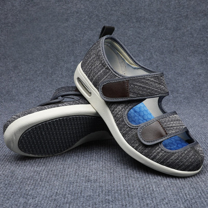 Heren brede comfortschoenen Atlas met stabiliteit & demping; perfect als wandelschoenen & voor voetgezondheid.