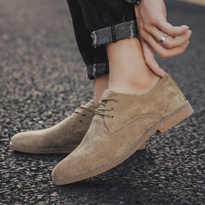 Comfortabele heren Oxford suède veterschoenen, ideaal voor een smart-casual of alledaagse look.